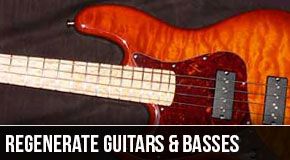 Regenerate Guitar Works : Left Handed Custom Bass Guitars