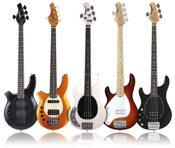 Music Man Left Handed Guitars and Basses