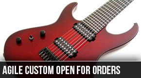 More Agile Left Handed Semi Custom Guitars Announced