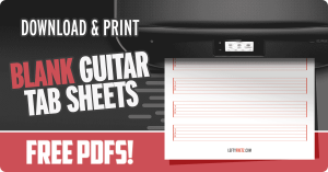 Blank Guitar Tab Sheets (Free & Printable)