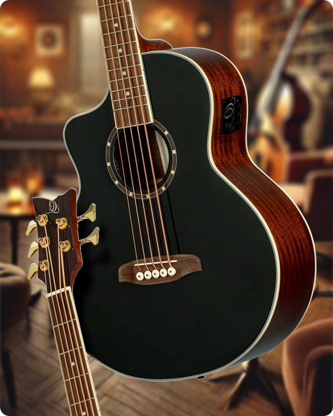 Ortega D8CE-5 Left-Handed Electro-Acoustic Bass