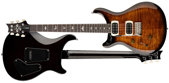 Left Handed PRS SE Custom 24 Black Gold Sunburst