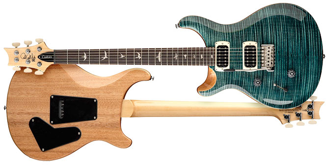 Left Handed PRS SE Custom 24 Slate Blue