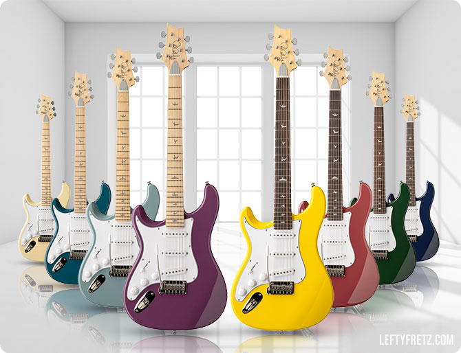 Left Handed PRS Silver Sky SE