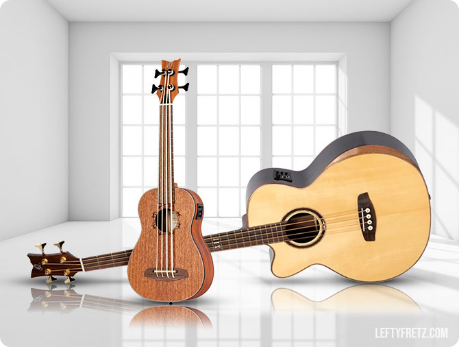 Left Handed Ortega Acoustic Basses