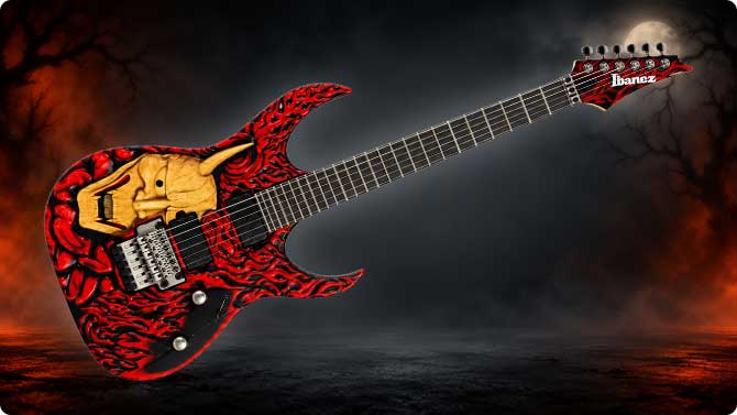 Ibanez Devil Mask J-Custom Guitar