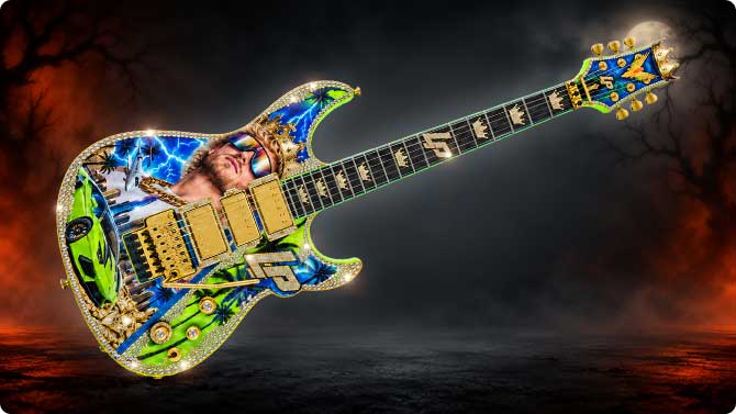Logan Paul Custom Signature Guitar