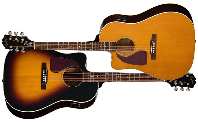 Epiphone J-45 Studio EC Left Handed Acoustics