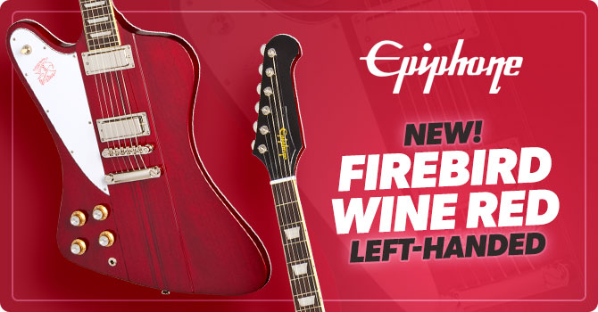 lefty epiphone firebird wine red