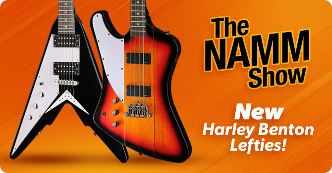 Harley Benton NAMM 2026 Left-Handed Models