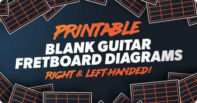 Blank Guitar Fretboard Diagrams Printable