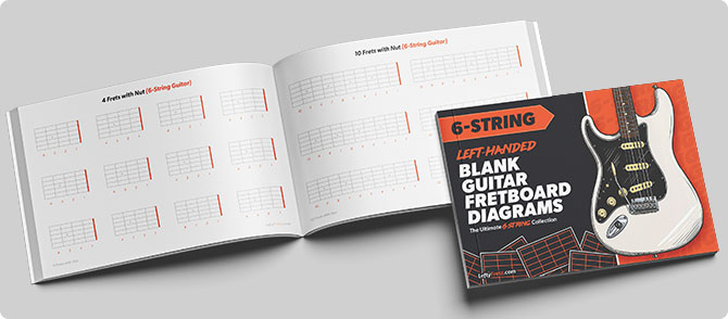 Lefty Fretboard Diagrams Printable