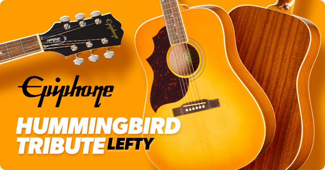 Epiphone Hummingbird Tribute left-handed acoustic guitar thumbnail