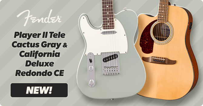 Fender left-handed Player II Telecaster and California Deluxe Redondo CE