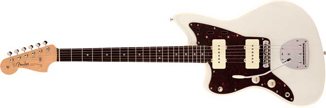 Left-handed Fender Made in Japan Traditional II 60s Jazzmaster in Olympic White