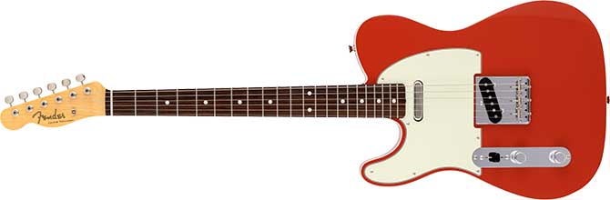 Left-handed Fender Made in Japan Traditional II 60s Stratocaster in Fiesta Red