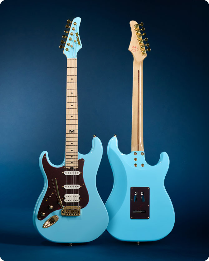 Left-handed Kramer Malina Moye Pacer Deluxe electric guitar