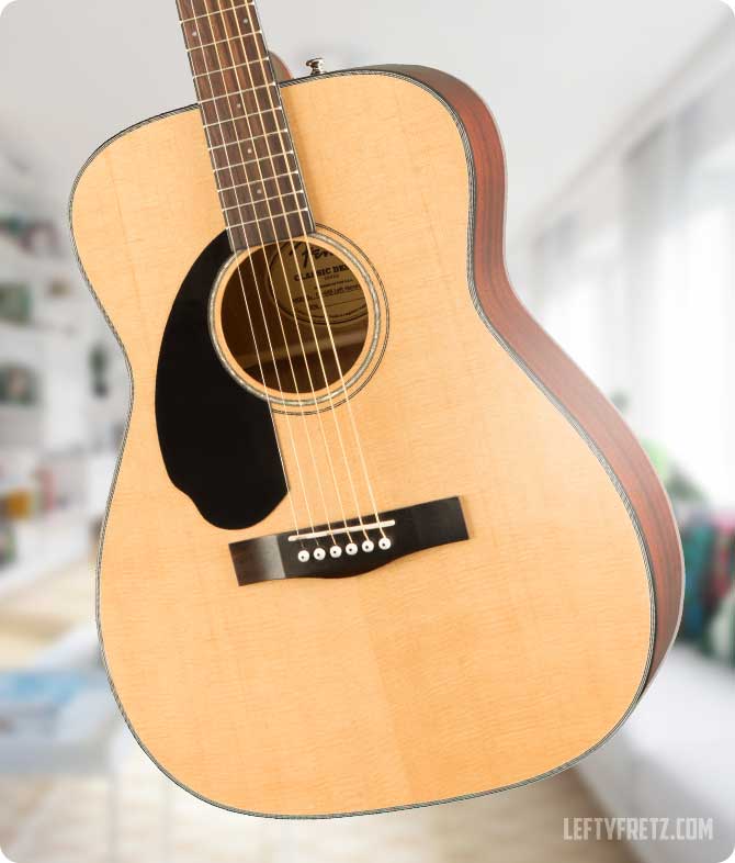 Fender CD-60S left-handed acoustic guitar