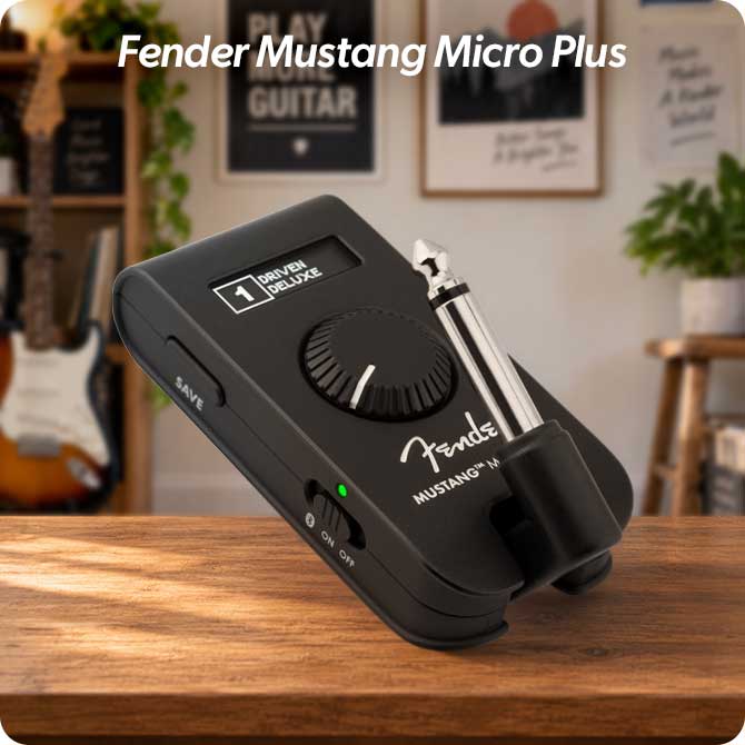 Fender Mustang Micro Plus headphone guitar amp
