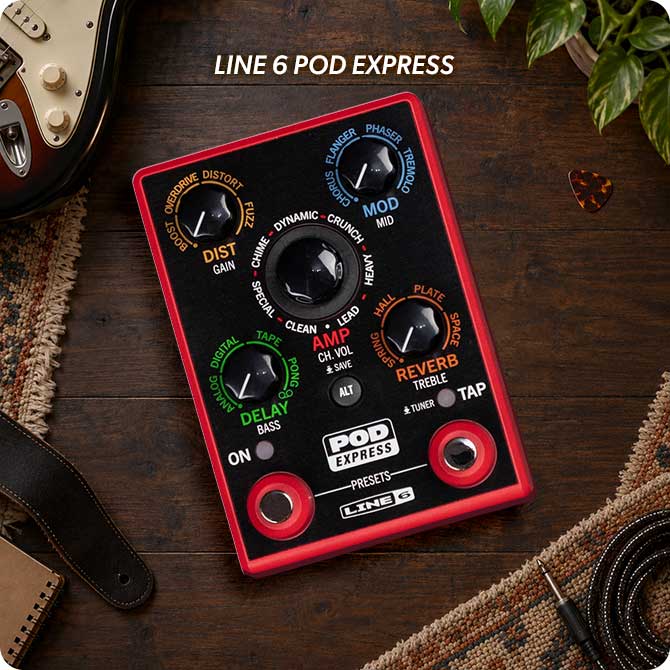 Line 6 POD Express Guitar multi-effects pedal
